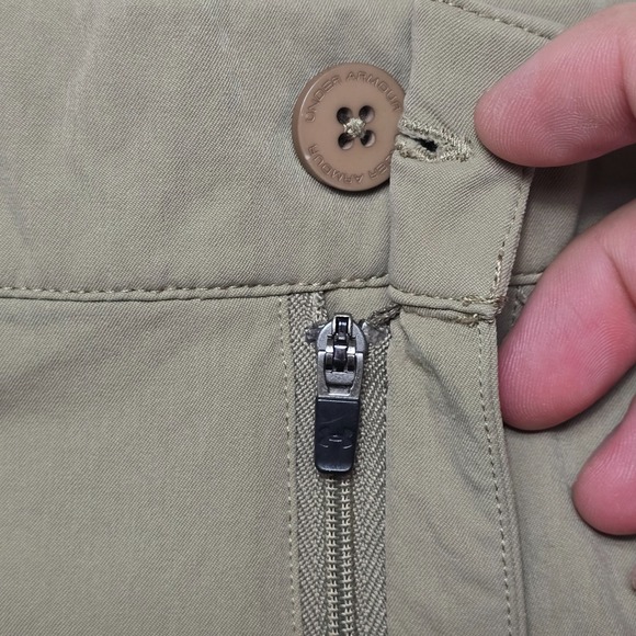 Under Armour Performance Shorts Men's 36R Khaki Stretch Golf Activewear - Picture 10 of 16